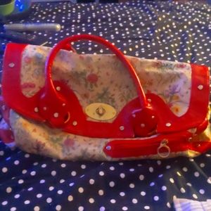 Vintage Aldo snakeskin floral puse